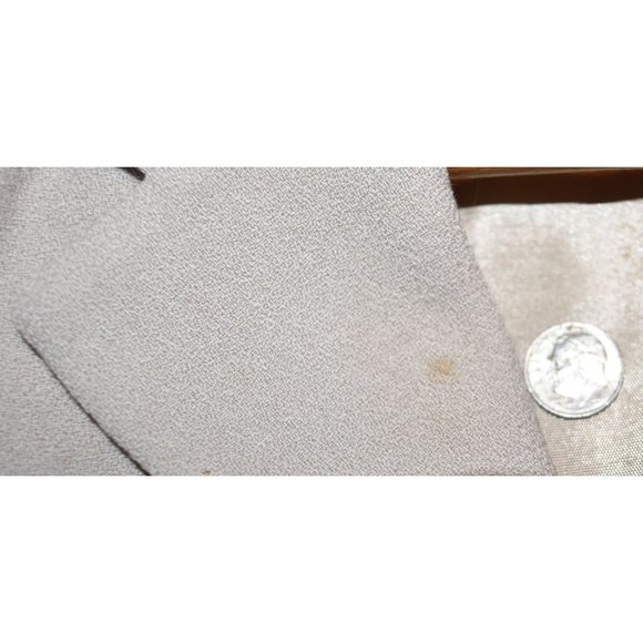 Vintage Alfred Dunner Women's Beige Wool Blazer Petite Size 6 6P Made in USA - Picture 3 of 15